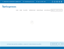 Tablet Screenshot of inforgeneses.com.br