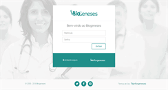 Desktop Screenshot of biogeneses.inforgeneses.com.br